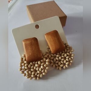 ❗5/$10❗  Boho Chic beaded drop earrings, hypoallergenic, NWT